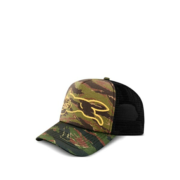 アイスクリーム メンズ 帽子 アクセサリー Running dog adjustable-strap cap Green｜asty