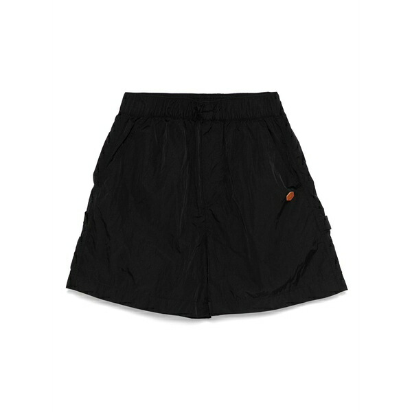 チョコレート レディース カジュアルパンツ ボトムス Logo-patch shorts Black|asty
