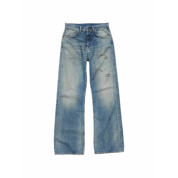 アクネ ストゥディオズ レディース デニムパンツ ボトムス Distressed-details jeans Blue｜asty