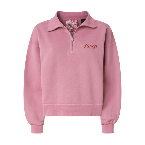 ピンコ レディース ニット&セーター アウター Hal-zip collared sweatshirt Pink｜asty