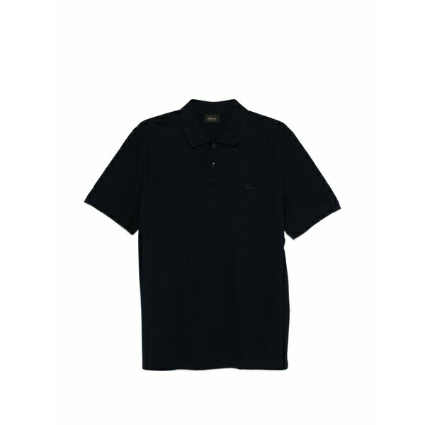 ブリオーニ メンズ ポロシャツ トップス Buttoned polo shirt Blue|asty