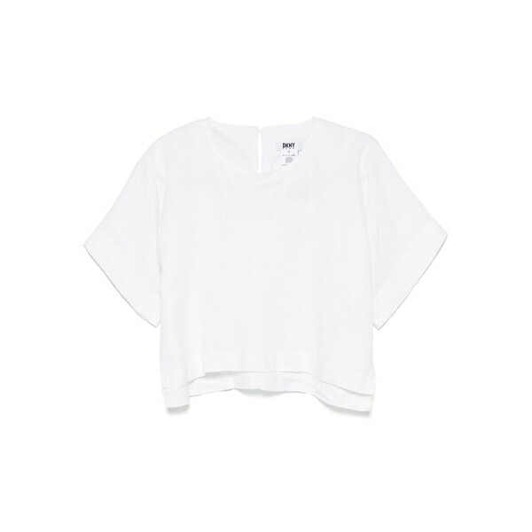 ダナ キャラン ニューヨーク州 レディース プルオーバー トップス Foundations t-shirt White