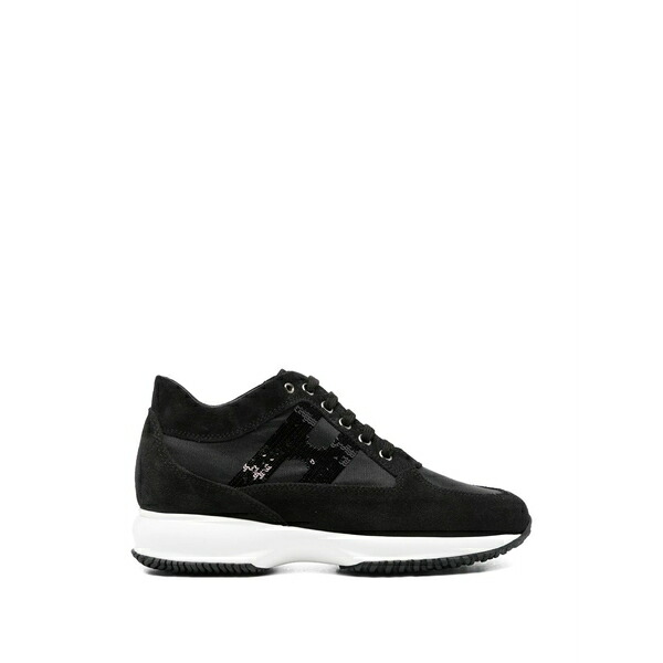 ホーガン レディース スニーカー シューズ Interactive logo-detail sneakers Black|asty