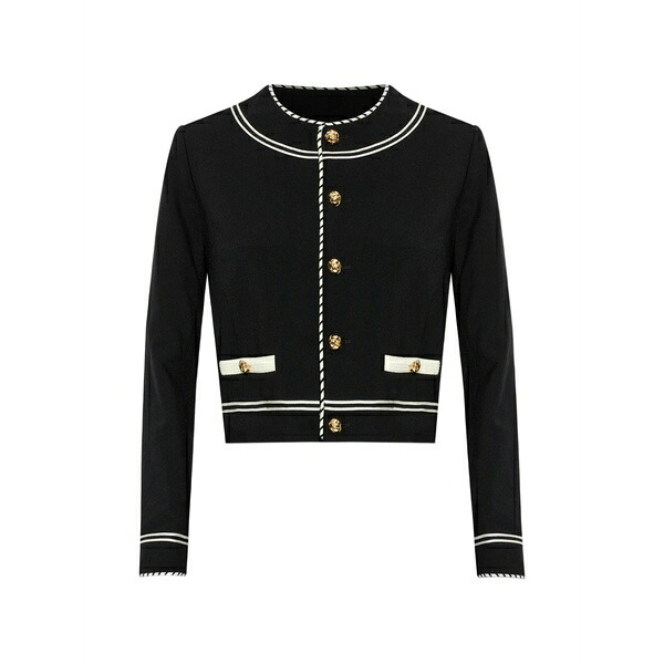 フレーム レディース ジャケット＆ブルゾン アウター Button embellished jacket Black｜asty