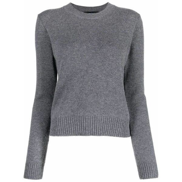 リサ・ヤン レディース ニット&セーター アウター Crew neck cashmere jumper Grey|asty