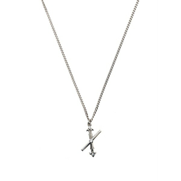 エマニュエレ ビコッキ メンズ ネックレス・チョーカー アクセサリー Alphabet pendant necklace Silver|asty