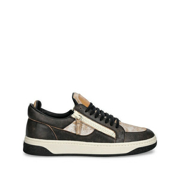 ジュゼッペザノッティ メンズ スニーカー シューズ Gz94 double-zip low-top sneakers Brown