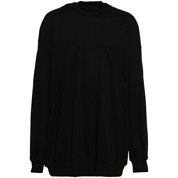 リックオウエンス メンズ パーカー・スウェットシャツ アウター Splintered peter sweatshirt Black