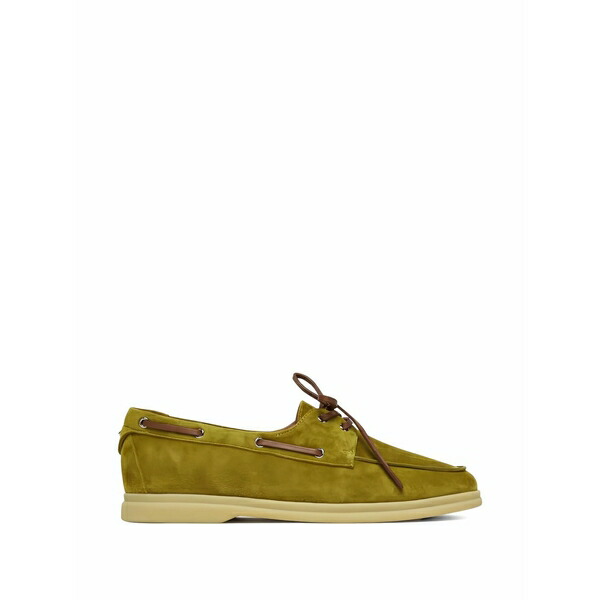 コチネレ レディース スリッポン・ローファー シューズ Lace-up boat shoes Green|asty