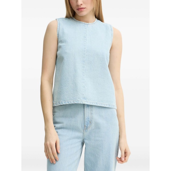 デイ・ビルゲール・エ・ミッケルセン レディース カットソー トップス Zip sleeveless top Blue｜asty 27,170円