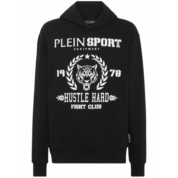 飾り気の無い運動競技 メンズ パーカー・スウェットシャツ アウター Logo-print cotton-blend hoodie Black パーカー-メンズファッション-トップス