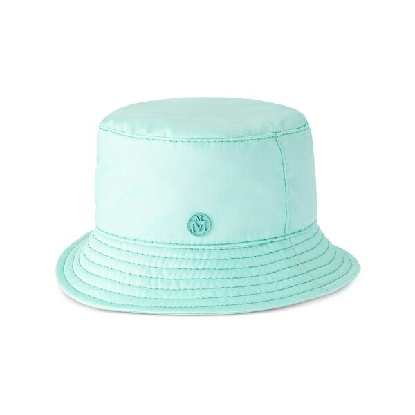 メゾンミッシェル  レディース かぶり笠 添え物 Jason logo-plaque bucket hat  Blue