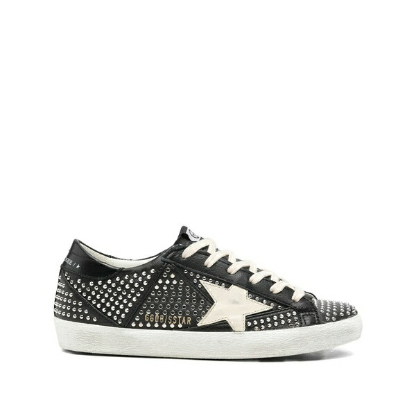 ゴールデングース レディース スニーカー シューズ Super-star studded sneakers  Black