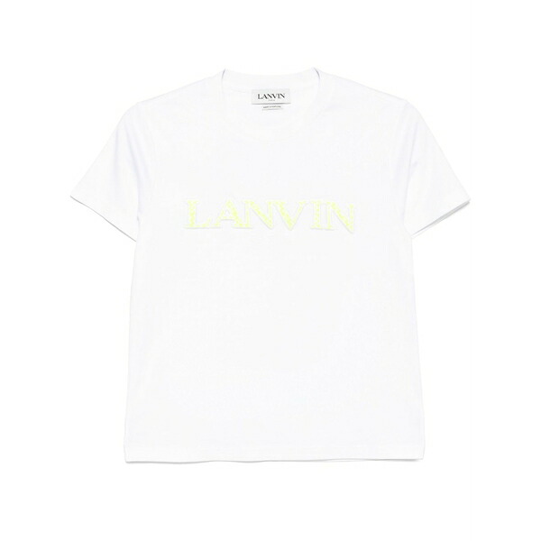 ランバン レディース プルオーバー トップス Logo t-shirt White