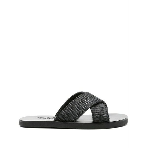 アンシエントグリークサンダル メンズ サンダル シューズ Bios straw slides Black