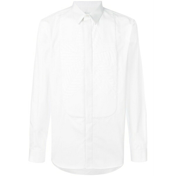 ジバンシー メンズ シャツ トップス Concealed placket shirt White｜asty