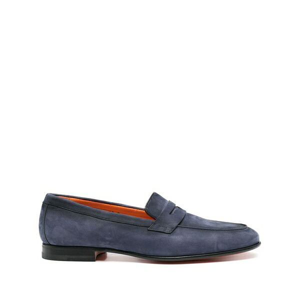 サントーニ メンズ スリッポン・ローファー シューズ Penny slot loafers Blue|asty