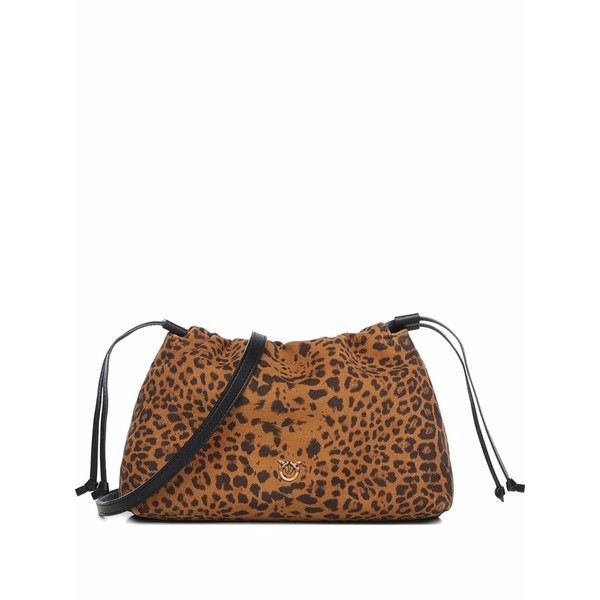 ピンコ レディース クラッチペダル御徒面子 御徒面子 Small leopard print clutch bag Brown