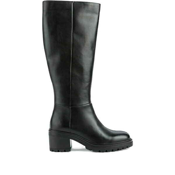 ジェオックス レディース ブーツ シューズ Block-heel knee-high boots Black|asty