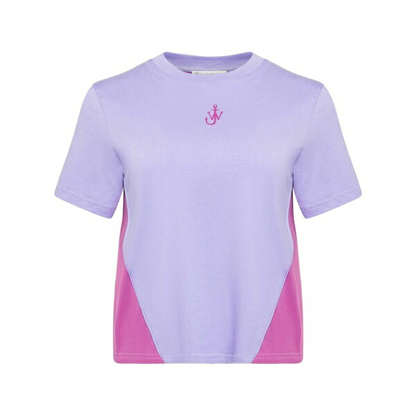J.W.アンダーソン レディース Tシャツ トップス Colourblock t-shirt Purple｜asty
