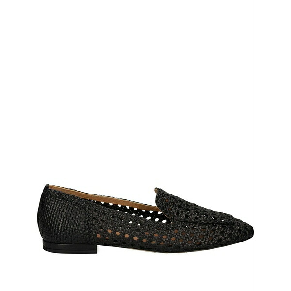 シャンタル レディース スリッポン・ローファー シューズ Woven leather loafers Black