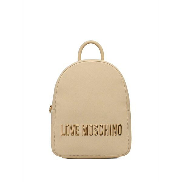 優しいこと モスキーノ レディース うしろ側風呂敷き包み・背嚢 御徒面子 Logo-detail backpack Neutrals