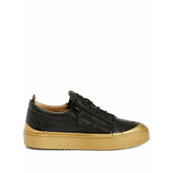 ジュゼッペザノッティ メンズ スニーカー シューズ Frankie match double-zip low-top sneakers Black