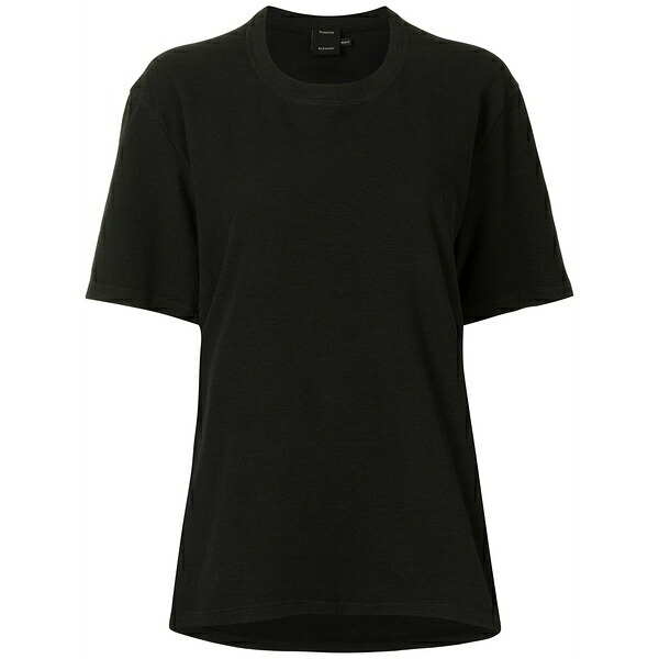 プロエンザショラー レディース プルオーバー トップス Overdyed eco core jersey t-shirt Black