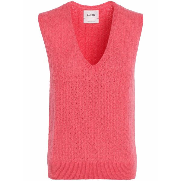 バリー レディース 編み物\u0026スウェーター アウター V-neck cashmere top Pink