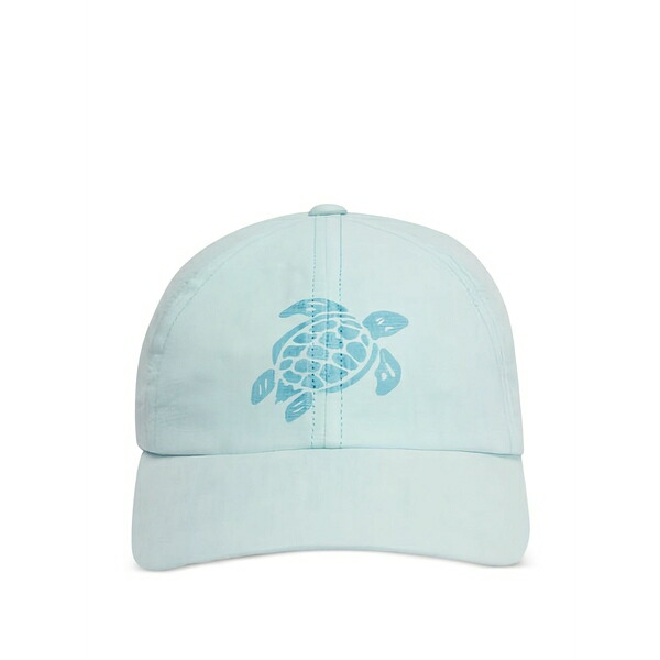 ヴィルブレクイン メンズ 帽子 アクセサリー Turtle print eyelet cap Blue
