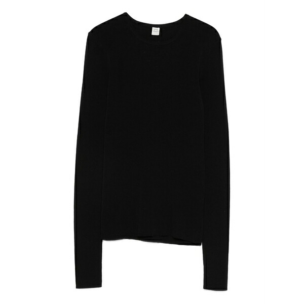 トーテム レディース プルオーバー トップス Compact cotton top Black