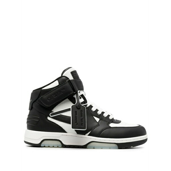 オフホワイト メンズ スニーカー シューズ Out of office mid-top sneakers Black|asty
