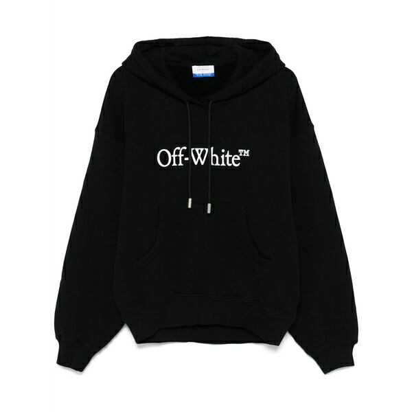象牙色 レディース パーカー・スウェットシャツ アウター Logo-print hoodie Black