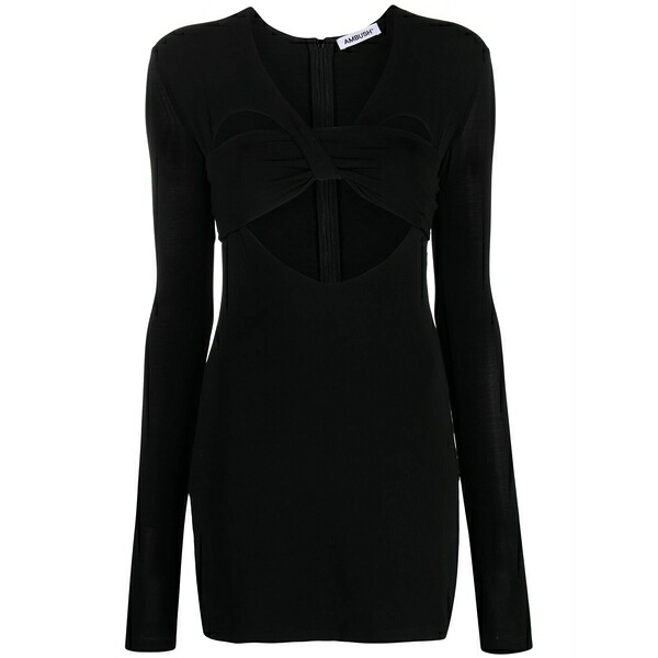 アンブッシュ レディース ワンピース トップス Heart-shaped minidress Black|asty