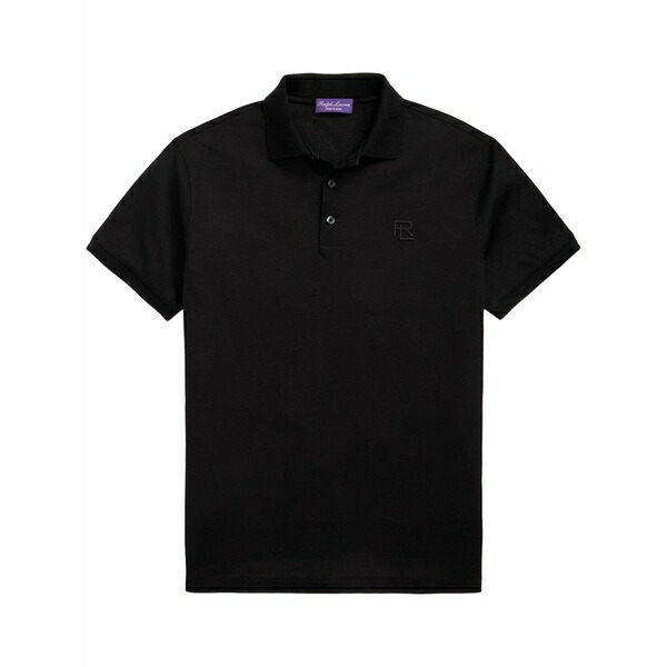 ラルフ・ローレン パープルレーベル メンズ スポーツシャツ トップス Cotton polo shirt Black