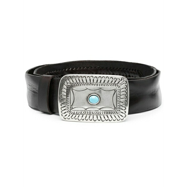 パロッシュ レディース 胴締め 付属物 Interwoven buckle-fastening belt Brown レディースベルト-ベルト・サスペンダー
