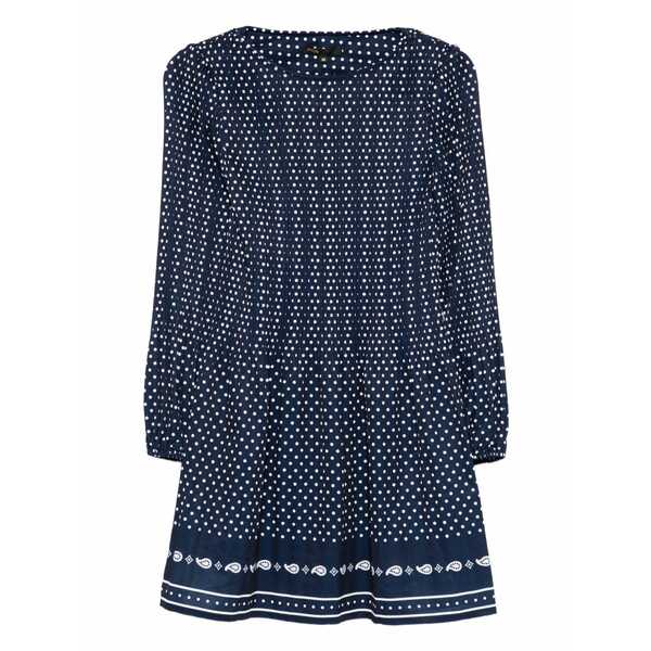 マージュ レディース ワンピース トップス Polka dot mini dress Blue｜asty