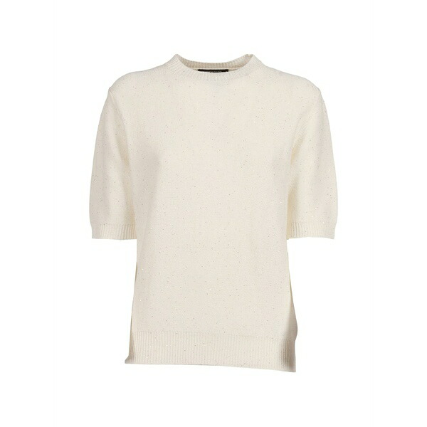 ファビアナ フィリッピ レディース プルオーバー トップス Short-sleeve t-shirt Neutrals
