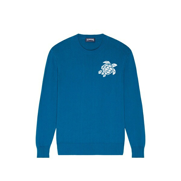 ヴィルブレクイン メンズ ニット&セーター アウター Jacquard crew-neck sweater Blue｜asty