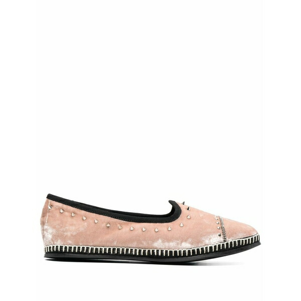 ジュゼッペザノッティ レディース スリッポン・ローファー シューズ Otium velvet loafers Pink