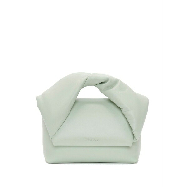 J.W.アンダーソン レディース ショルダーバッグ 御徒面子 Small twister leather shoulder bag Green