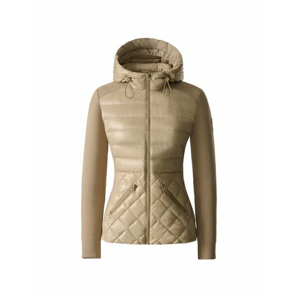 マッカージュ レディース ジャケット&ブルゾン アウター Agatha quilted hooded jacket Neutrals|asty