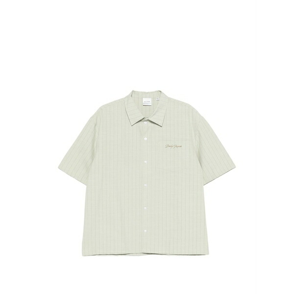 デイリー・つづり方 メンズ プルオーバー トップス Striped shirt Green