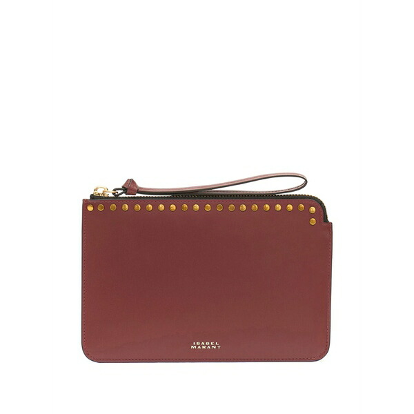 イザ呼びりん マラン レディース クラッチペダル御徒面子 御徒面子 Flat pouch Red