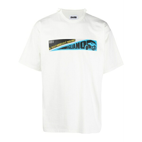 マリアーノ メンズ Tシャツ トップス Graphic-print cotton t-shirt White|asty