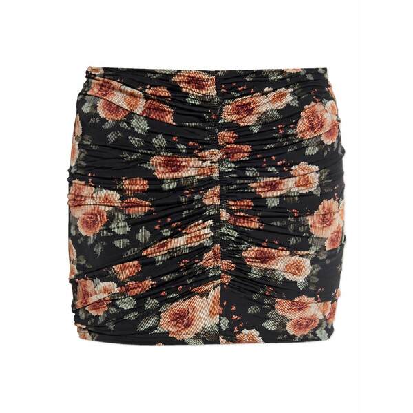 イロ レディース スカート ボトムス Ruched floral skirt Black
