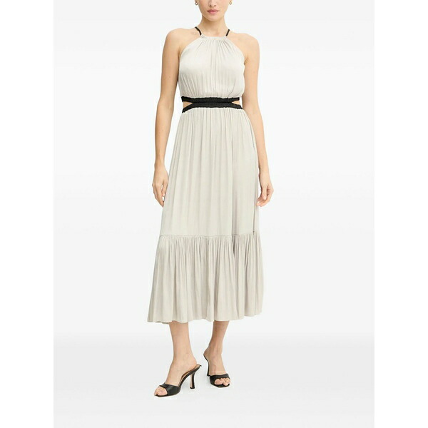 モーガンレーン レディース ワンピース トップス Cut-out midi dress Grey｜asty