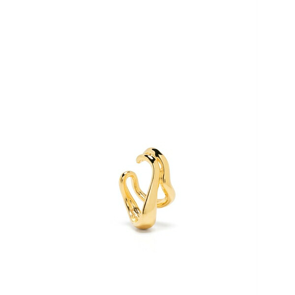 マリア ブラック レディース ピアス＆イヤリング アクセサリー 'river' single earcuff Gold｜asty