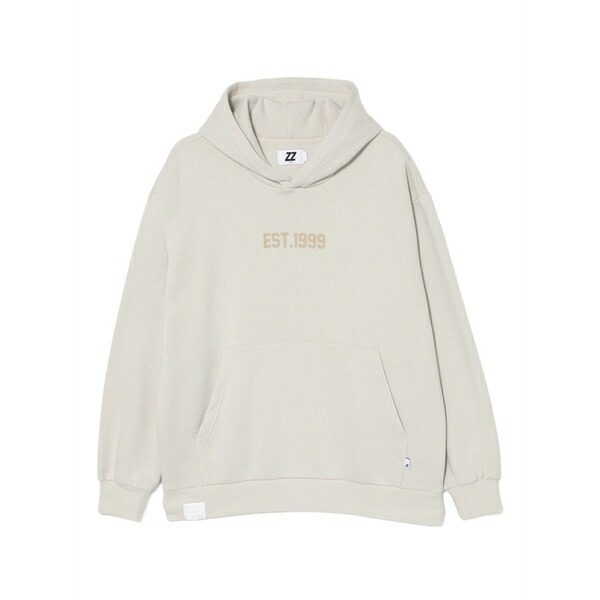 イズエ メンズ パーカー・スウェットシャツ アウター Logo-embroidered hoodie Neutrals|asty