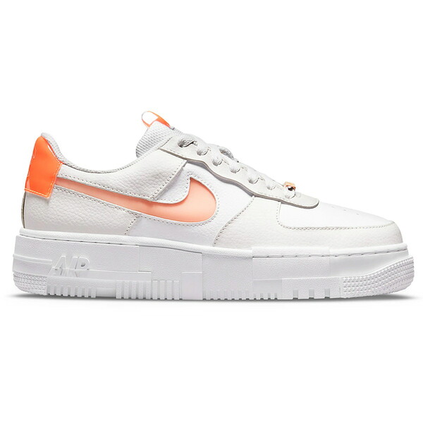Nike ナイキ レディース スニーカー 【Nike Air Force 1 Low Pixel White Crimson Tint (Women's)】 サイズ US_W_10 White/Crimson Tint/Atomic Orange｜asty